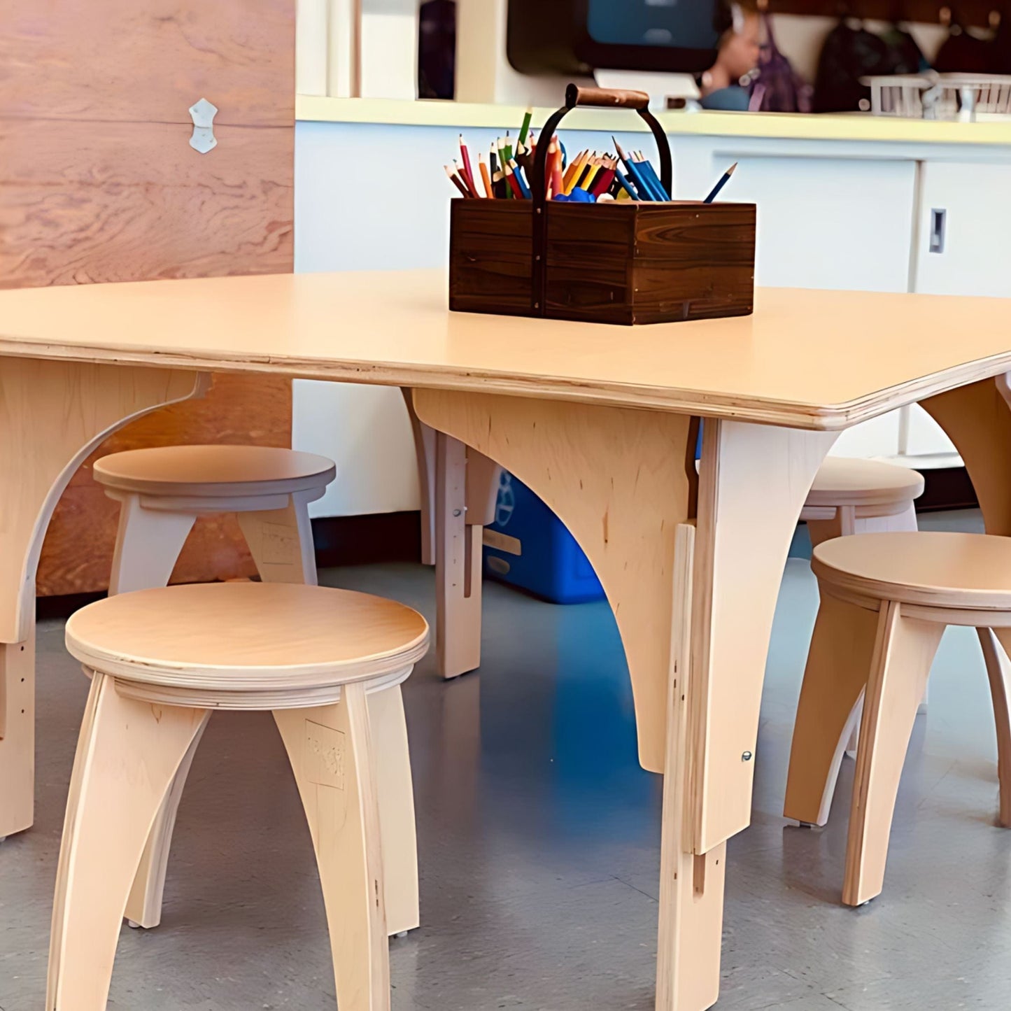 Natural Pod STEM Curiosity Set; Light Table, Nature Table and Stools