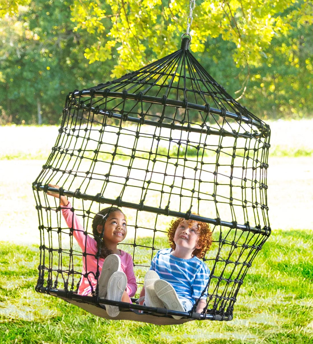 50-Inch Playful Rope HangOut Climber Swing