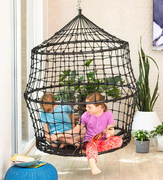 50-Inch Playful Rope HangOut Climber Swing