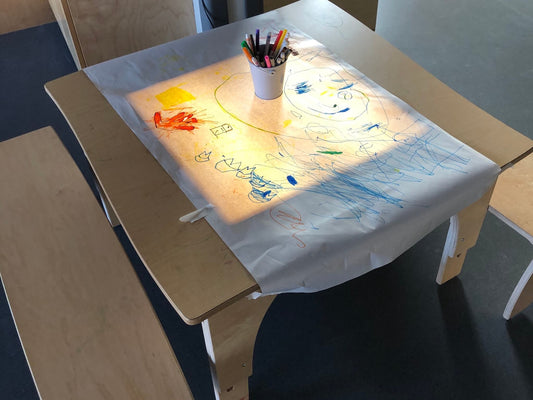 Preschool STEM Exploration: Light Table and Nature Table