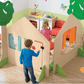 HABA Pro Playhouse Partition with Window and Bushes