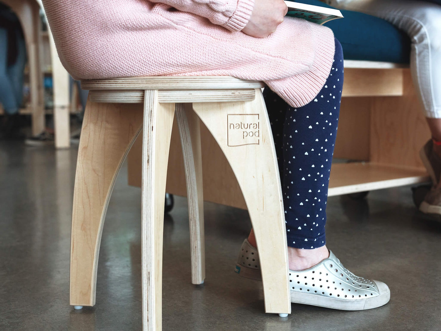 Natural Pod STEM Curiosity Set; Light Table, Nature Table and Stools