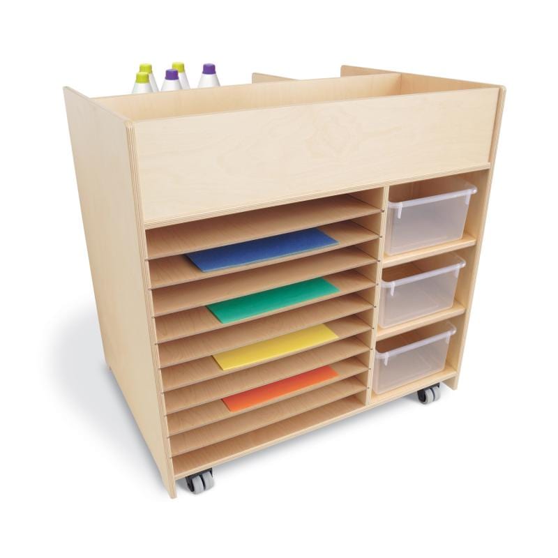 Deluxe Mobile Art Supply Cart