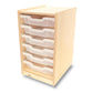 Clear Tray Single Column Storage Cabinet