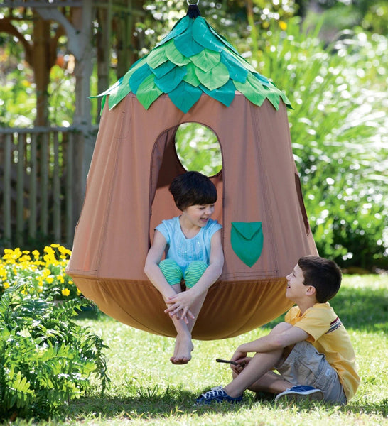 Hearthsong HugglePod Woodland Hanging Tent with LED Lights