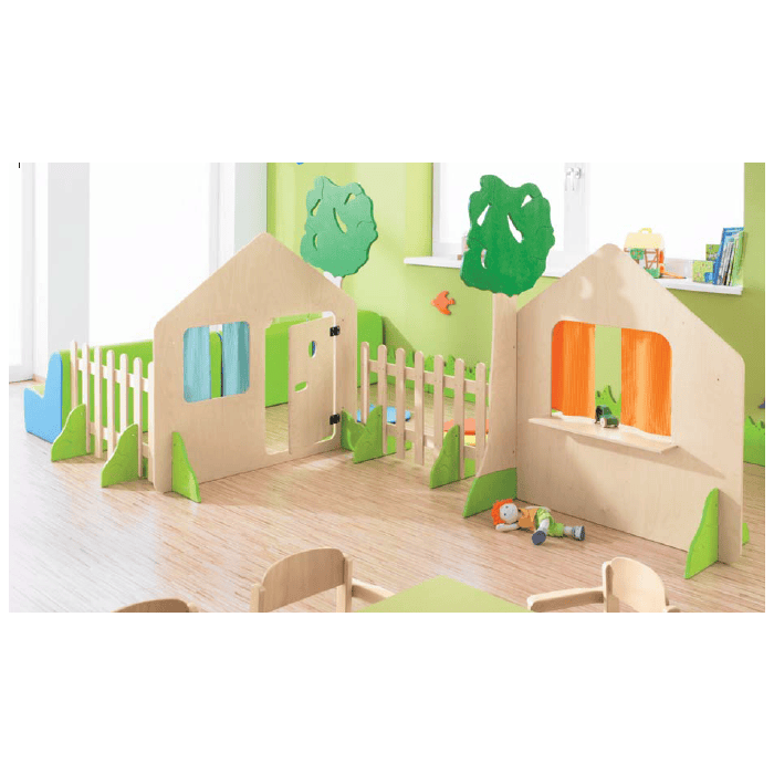 HABA Pro Playhouse Partition with Fence and Bushes