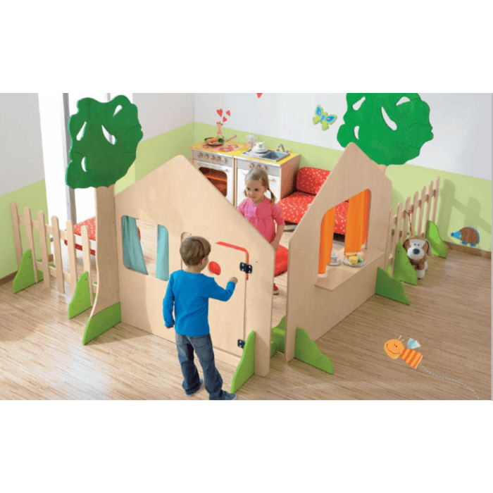 HABA Pro Playhouse Partition with Fence and Bushes