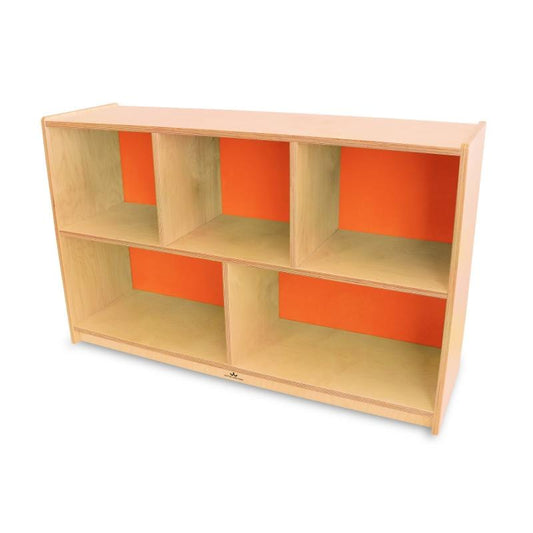 Whitney Playroom Shelf in Orange - 4 week lead time