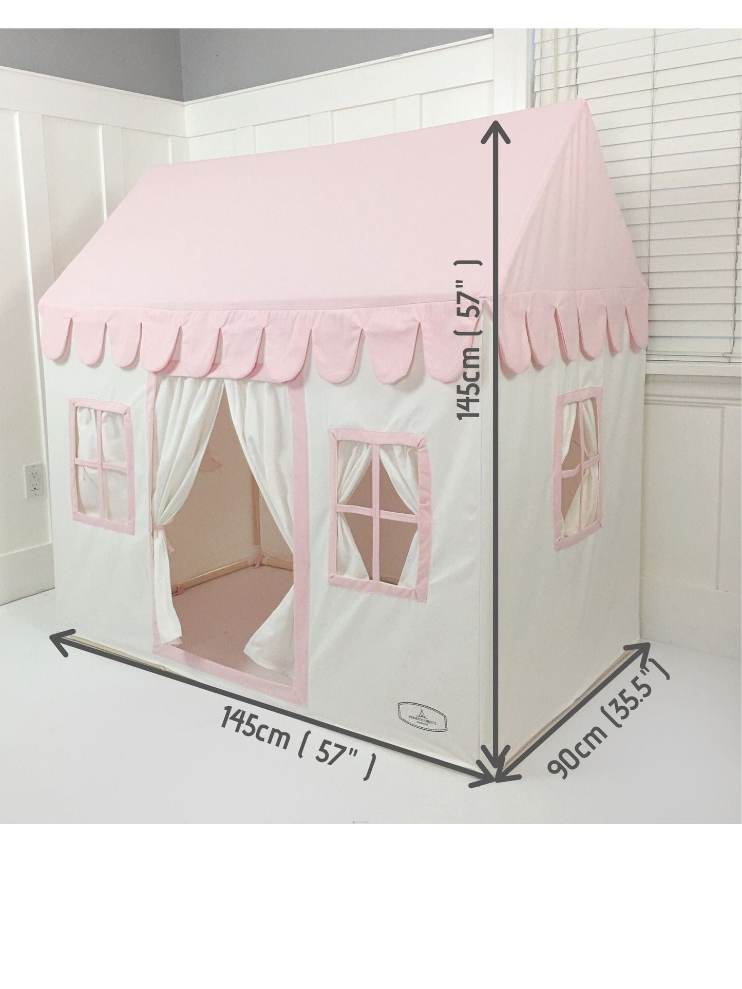 Domestic Objects Soft Cotton Canvas Playhouse - Comes with Travel Bag