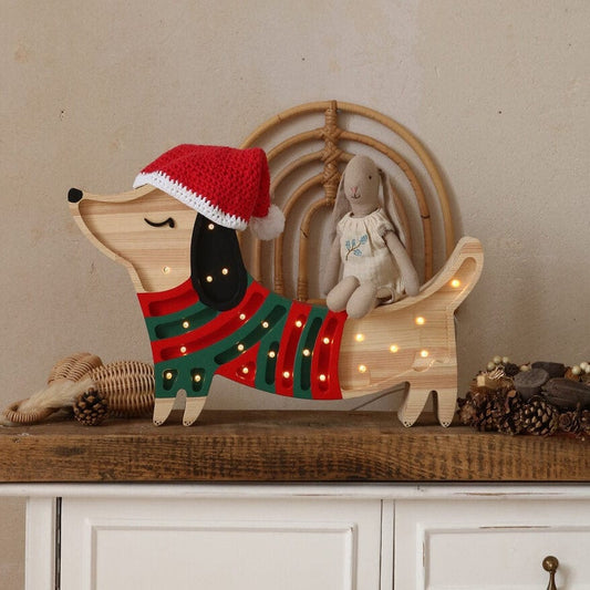 Little Lights Christmas Puppy Lamp ~ Limited Edition